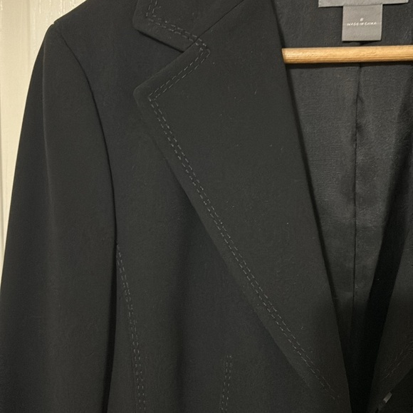 Ann Taylor 3 Button Black Blazer - Picture 3 of 10